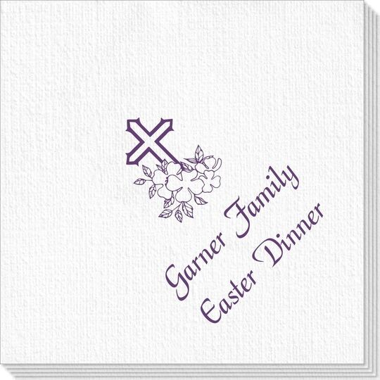 Floral Cross Deville Napkins