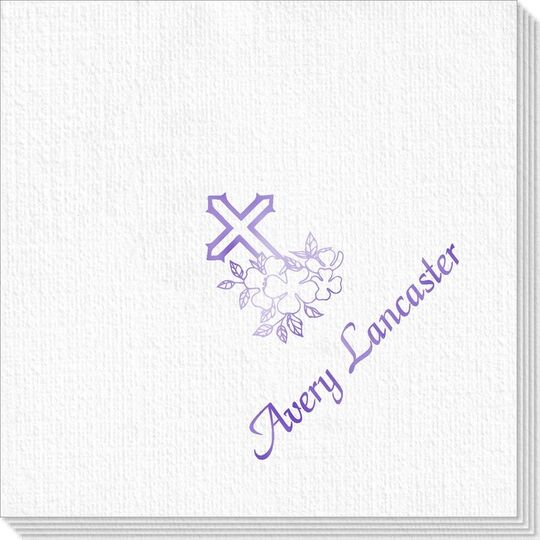 Floral Cross Deville Napkins