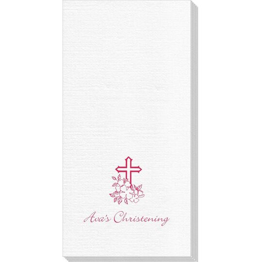 Floral Cross Deville Guest Towels