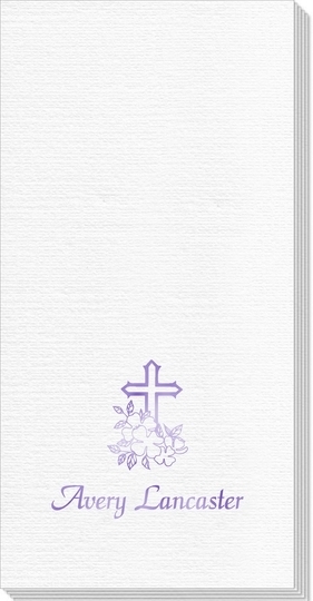 Floral Cross Deville Guest Towels