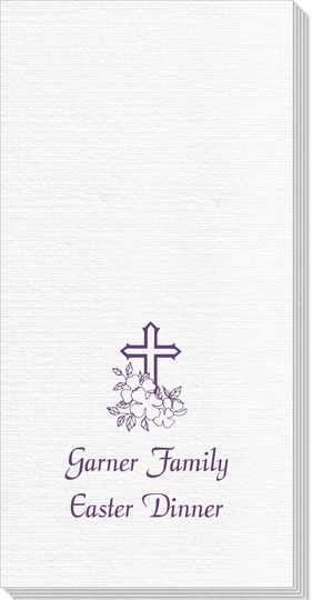 Floral Cross Deville Guest Towels