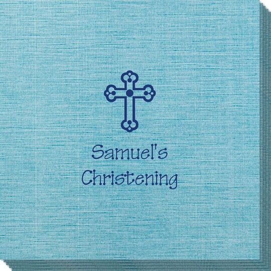 Ornate Cross Bamboo Luxe Napkins