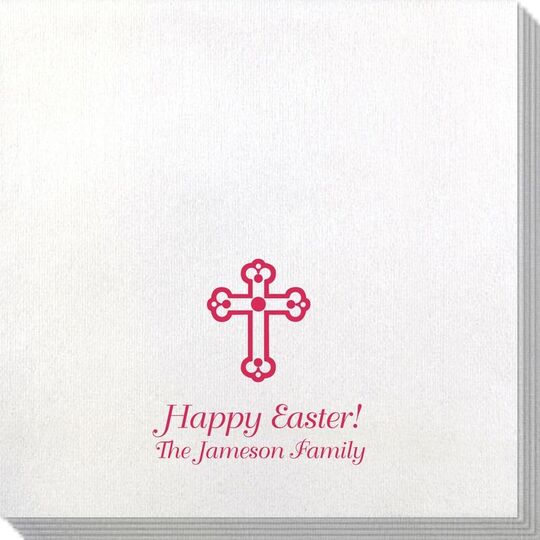 Ornate Cross Bamboo Luxe Napkins