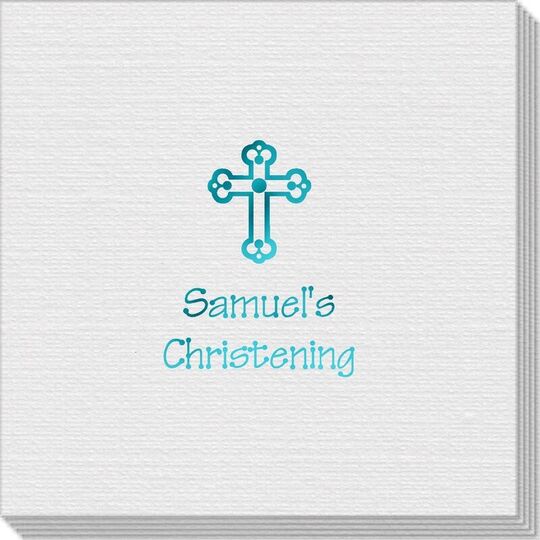 Ornate Cross Linen Like Napkins