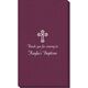Ornate Cross Linen Like Guest Towels Image 1 of 4