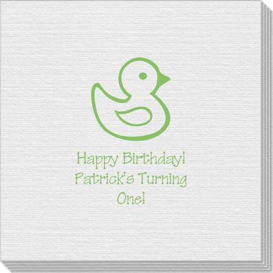 Rubber Ducky Linen Like Napkins