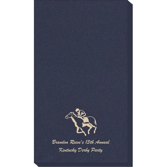 Horserace Derby Linen Like Guest Towels