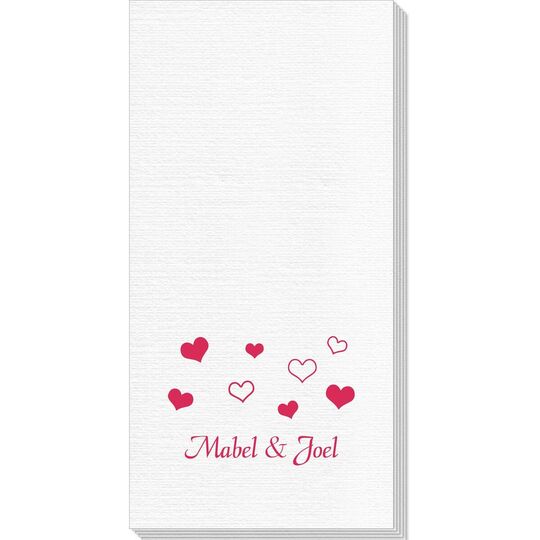 Pretty Hearts Galore Deville Guest Towels