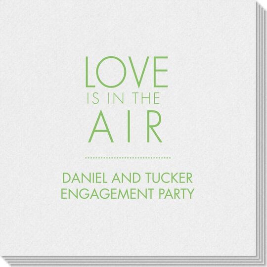 Love is in the Air Linen Like Napkins