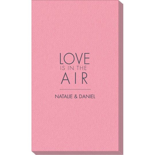 Love is in the Air Linen Like Guest Towels