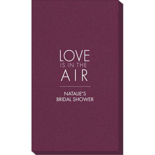Love is in the Air Linen Like Guest Towels