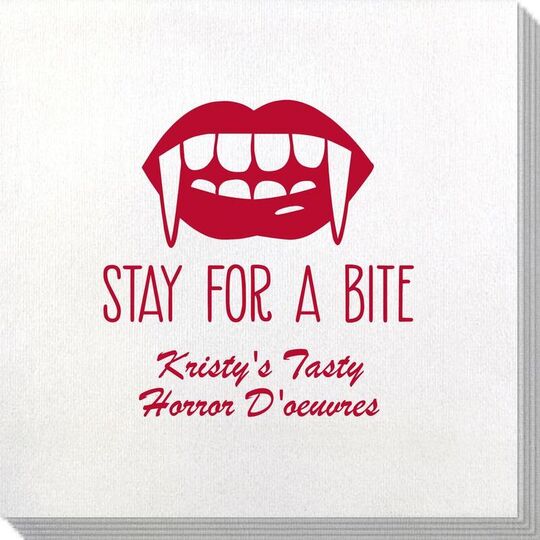 Stay For A Bite Bamboo Luxe Napkins