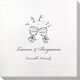 Toasting Wine Glasses Bamboo Luxe Napkins Image 1 of 2