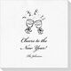Toasting Wine Glasses Deville Napkins Image 2 of 2