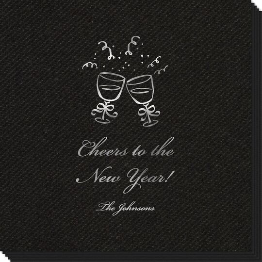 Toasting Wine Glasses Linen Like Napkins