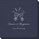 Toasting Wine Glasses Linen Like Napkins Image 1 of 2