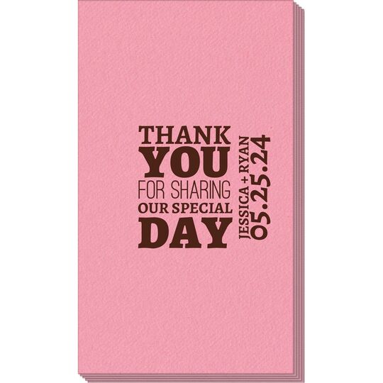 Sharing Our Special Day Linen Like Guest Towels