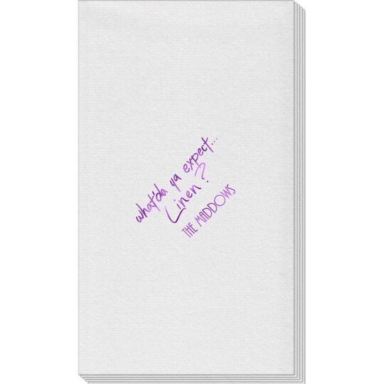 Fun What Do You Expect Linen Like Guest Towels