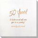 Fun 50 Years Bamboo Luxe Napkins Image 1 of 2