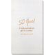 Fun 50 Years Bamboo Luxe Guest Towels Image 1 of 2