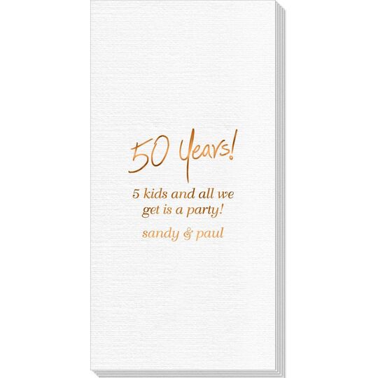 Fun 50 Years Deville Guest Towels