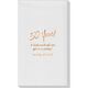Fun 50 Years Linen Like Guest Towels Image 1 of 2