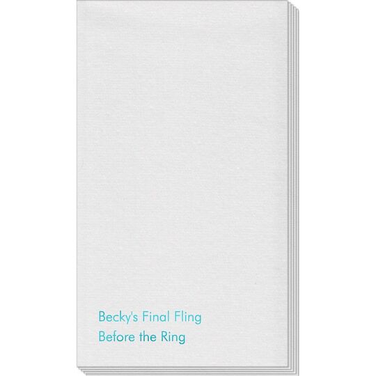 Your Flush Left Bottom Phrase Linen Like Guest Towels