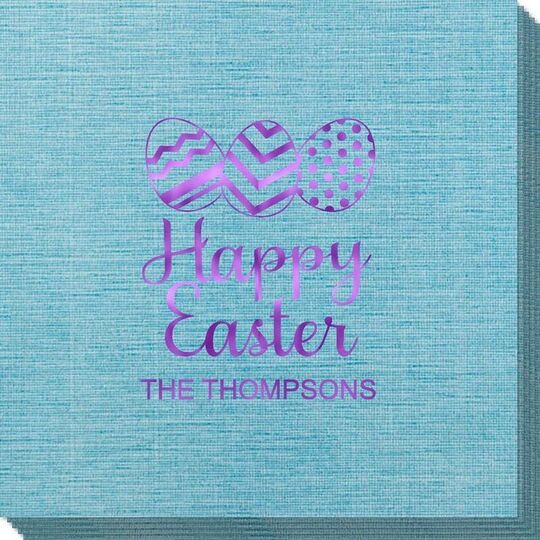 Decorated Easter Eggs Bamboo Luxe Napkins