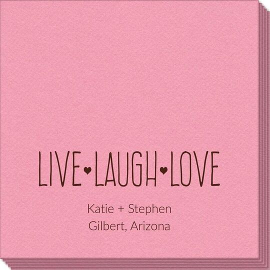 Live Laugh Love Linen Like Napkins