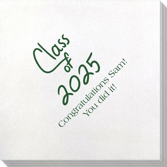 Fun Class of Calligraphy Bamboo Luxe Napkins