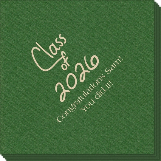 Fun Class of Calligraphy Linen Like Napkins