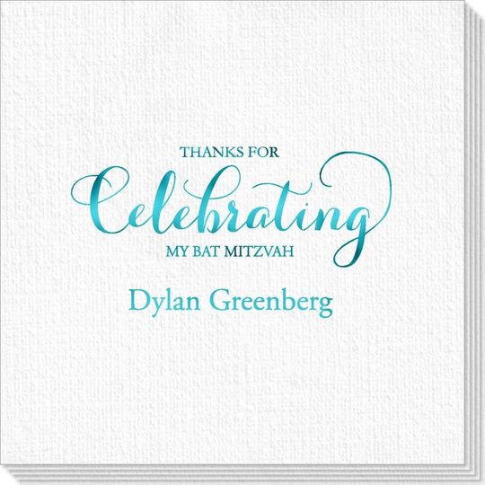 Thanks For Celebrating Any Event Deville Napkins