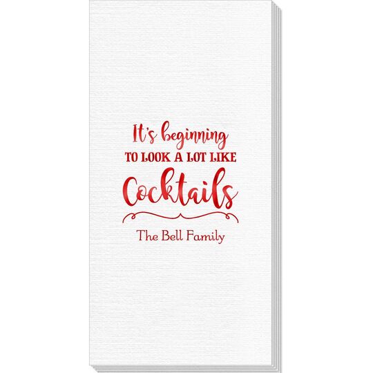 It's Beginning To Look A Lot Like Cocktails Deville Guest Towels