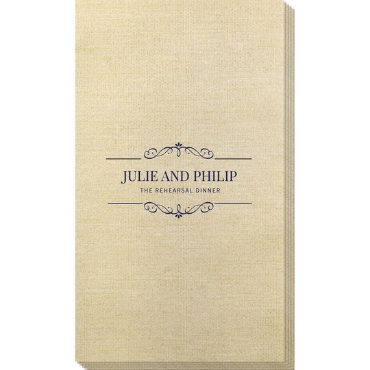 St. Regis Scroll Bamboo Luxe Guest Towels