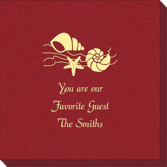 Sea Shells Linen Like Napkins