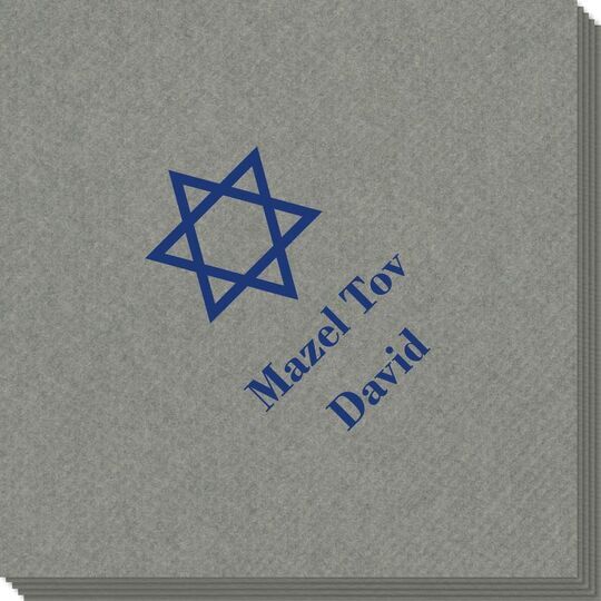 Traditional Star of David Linen Like Napkins