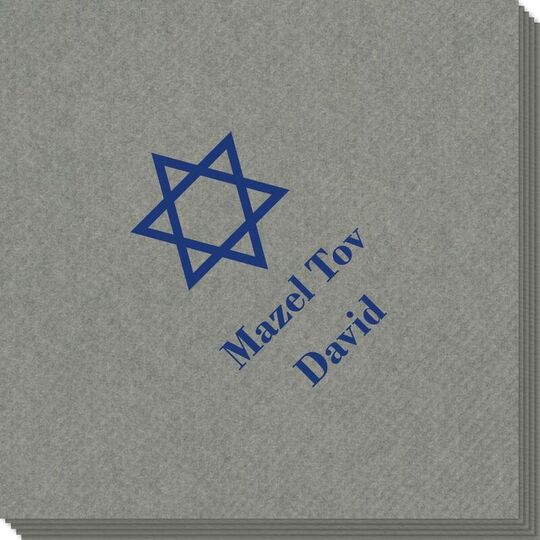 Traditional Star of David Linen Like Napkins