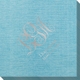 Fancy Script Monogram with Text Bamboo Luxe Napkins Image 2 of 2