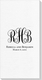 Fancy Script Monogram with Text Deville Guest Towels Image 1 of 2