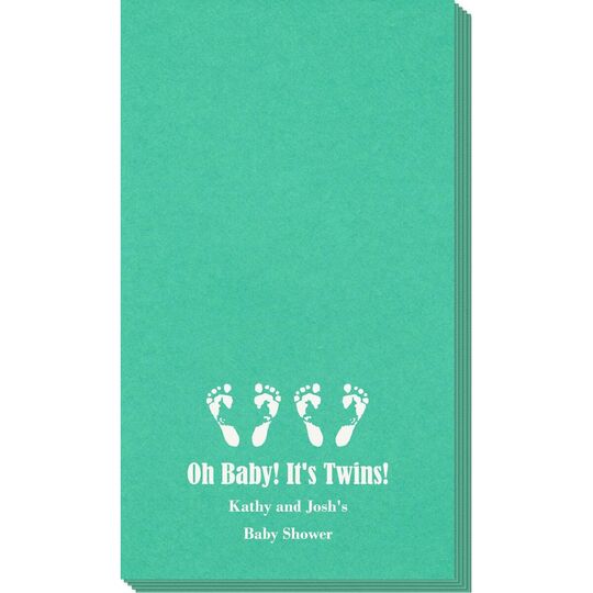 Seeing Double Twinkle Toes Linen Like Guest Towels