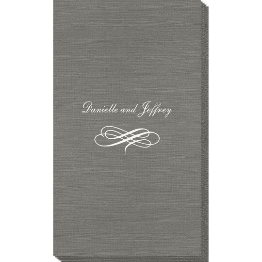 Scrolled Coronation Bamboo Luxe Guest Towels