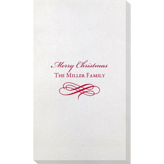 Scrolled Coronation Bamboo Luxe Guest Towels