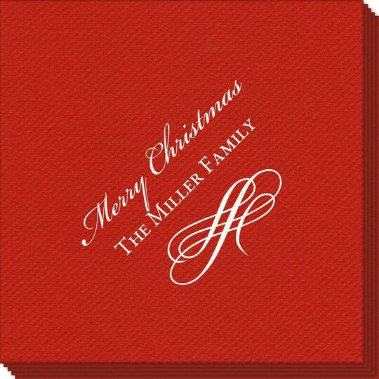 Scrolled Coronation Linen Like Napkins