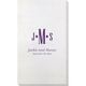 Condensed Monogram with Text Bamboo Luxe Guest Towels Image 1 of 2