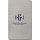 Condensed Monogram with Text Bamboo Luxe Guest Towels Image 2 of 2