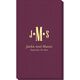 Condensed Monogram with Text Linen Like Guest Towels Image 1 of 2