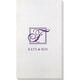 Pick Your Single Initial Monogram with Text Bamboo Luxe Guest Towels Image 1 of 3