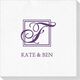Pick Your Single Initial Monogram with Text Deville Napkins Image 1 of 3