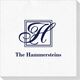 Pick Your Single Initial Monogram with Text Deville Napkins Image 3 of 3