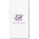 Pick Your Single Initial Monogram with Text Deville Guest Towels Image 3 of 3